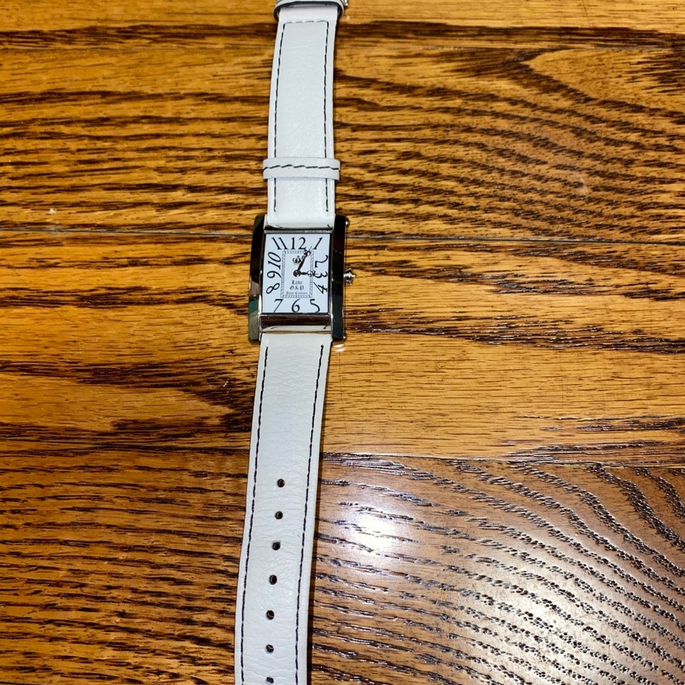Juicy Couture White Watch Silver Face